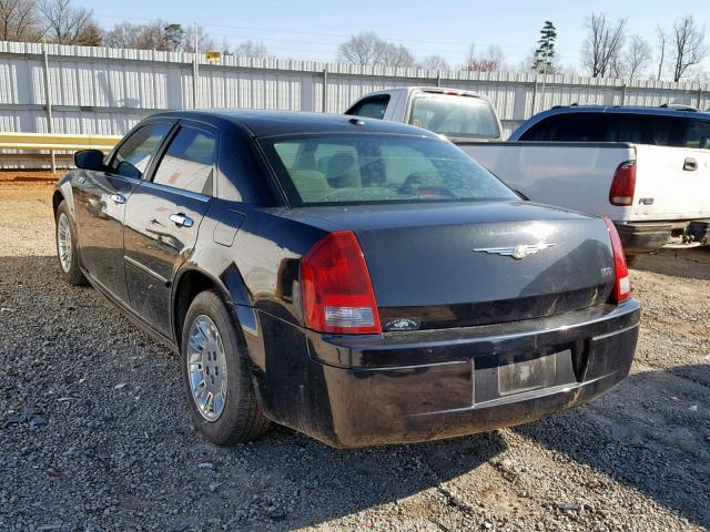 2C3LA43R86H282019 - 2006 CHRYSLER 300 BLACK photo 3