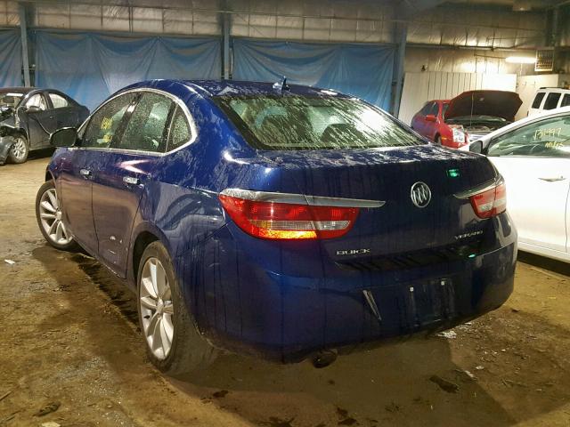 1G4PR5SK5D4131287 - 2013 BUICK VERANO CON BLUE photo 3