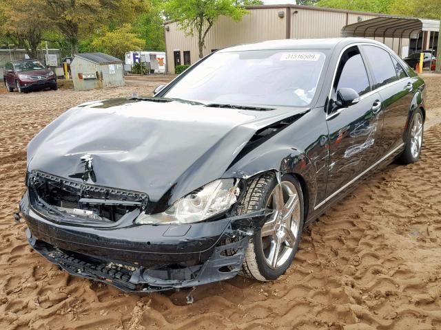 WDDNG71X87A050306 - 2007 MERCEDES-BENZ S 550 BLACK photo 2