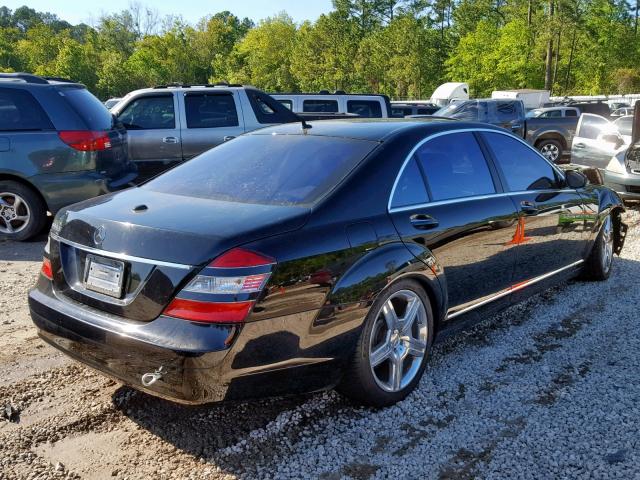 WDDNG71X87A050306 - 2007 MERCEDES-BENZ S 550 BLACK photo 4