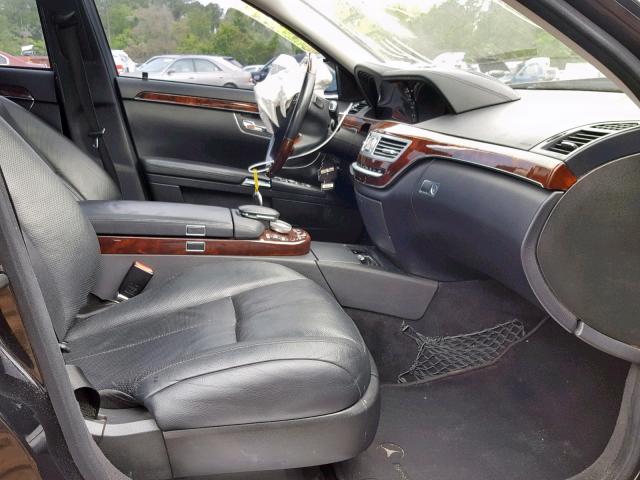 WDDNG71X87A050306 - 2007 MERCEDES-BENZ S 550 BLACK photo 5