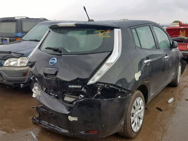 1N4AZ0CP1DC416510 - 2013 NISSAN LEAF S GRAY photo 4