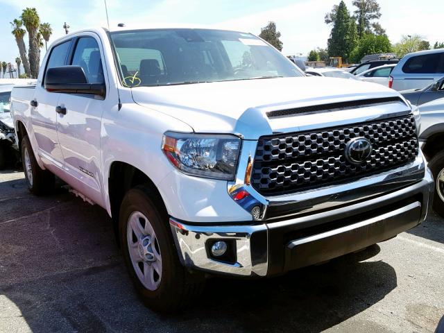 5TFEM5F13JX125171 - 2018 TOYOTA TUNDRA CRE WHITE photo 1