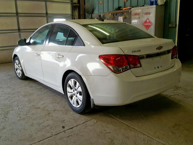 1G1PC5SH4C7238797 - 2012 CHEVROLET CRUZE LS WHITE photo 3