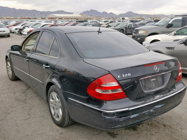 WDBUF65J03A206176 - 2003 MERCEDES-BENZ E 320 BLACK photo 3