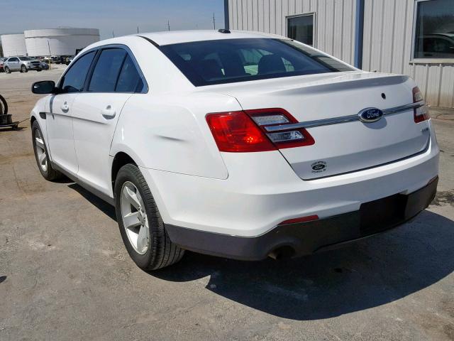 1FAHP2MK2EG124216 - 2014 FORD TAURUS POL WHITE photo 3