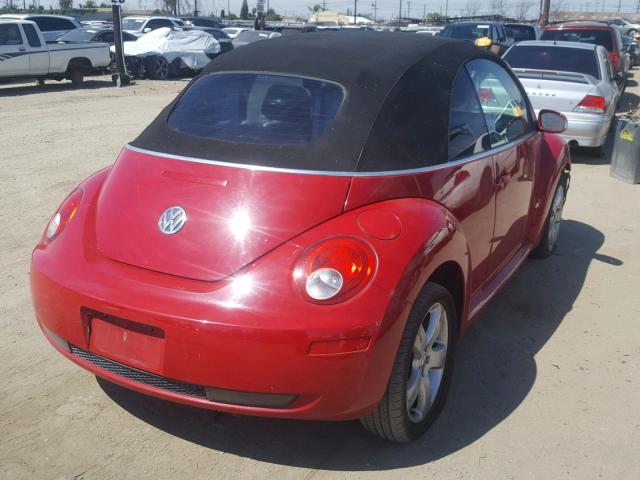 3VWSG31Y76M322275 - 2006 VOLKSWAGEN NEW BEETLE წითელი ფოტო 4