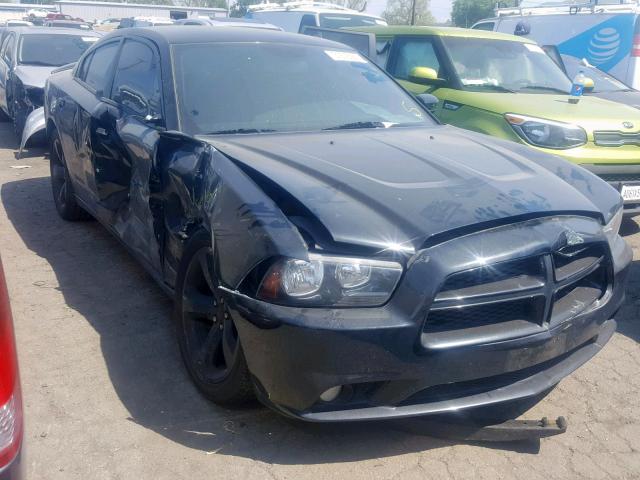 2C3CDXHGXEH204811 - 2014 DODGE CHARGER SX BLACK photo 1