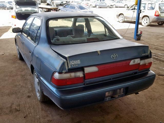 1NXBB02E3TZ387664 - 1996 TOYOTA COROLLA DX BLUE photo 3