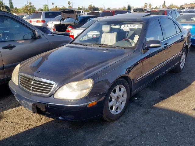 WDBNG75J4YA086798 - 2000 MERCEDES-BENZ S 500 BLUE photo 2