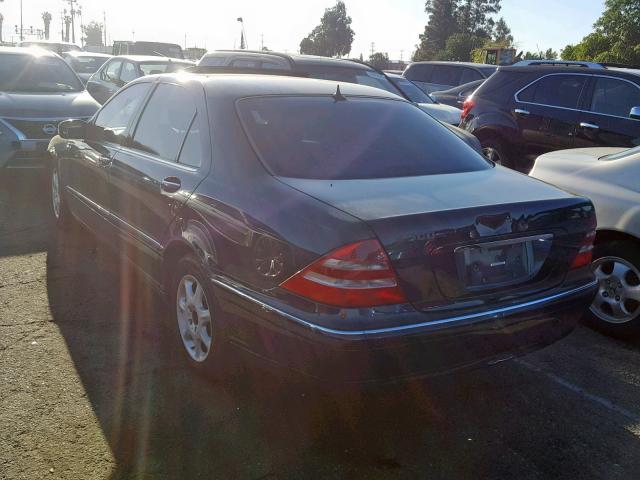 WDBNG75J4YA086798 - 2000 MERCEDES-BENZ S 500 BLUE photo 3