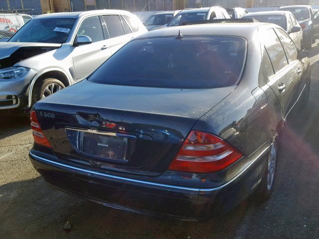 WDBNG75J4YA086798 - 2000 MERCEDES-BENZ S 500 BLUE photo 4