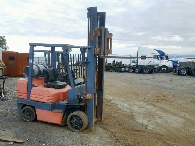 5FGCU30700761 - 1993 TOYOTA FORKLIFT ORANGE photo 9