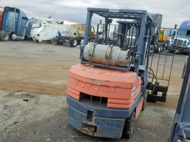 5FGCU3070020 - 1993 TOYOTA FORKLIFT ORANGE photo 4