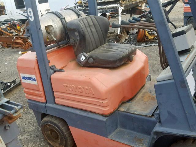 5FGC3010536 - 1993 TOYOTA FORKLIFT ORANGE photo 6