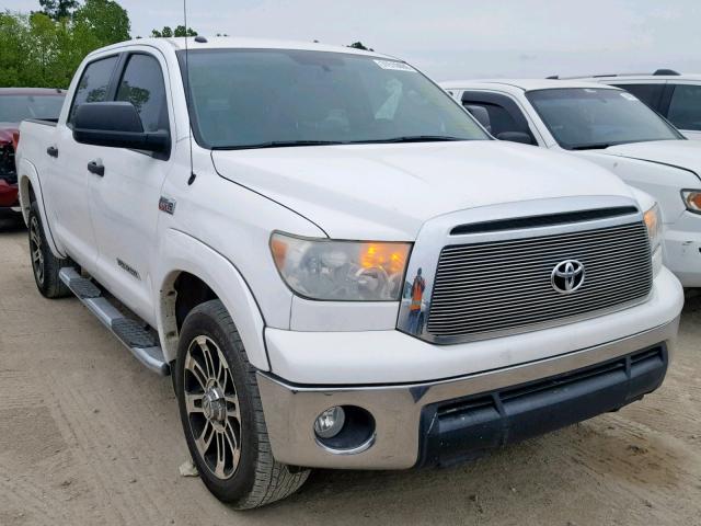 5TFEY5F19DX137768 - 2013 TOYOTA TUNDRA CRE WHITE photo 1