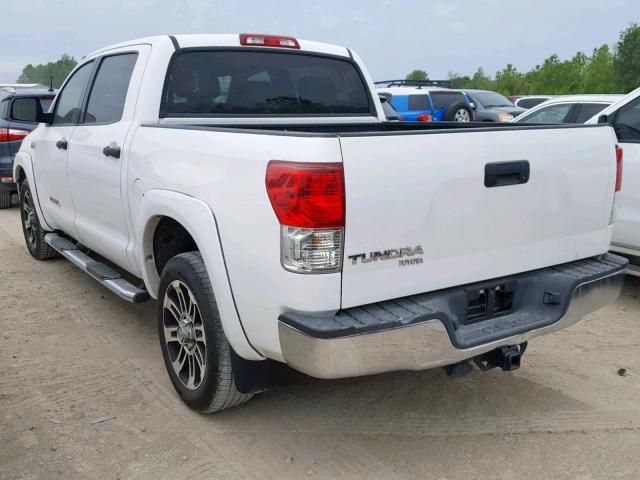 5TFEY5F19DX137768 - 2013 TOYOTA TUNDRA CRE WHITE photo 3