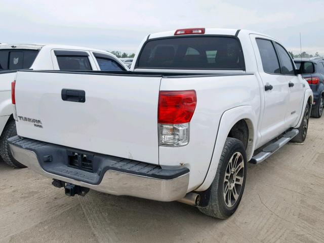 5TFEY5F19DX137768 - 2013 TOYOTA TUNDRA CRE WHITE photo 4