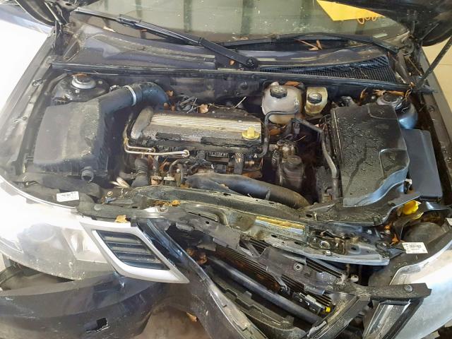 YS3FB49Y581008789 - 2008 SAAB 9-3 2.0T BLACK photo 7