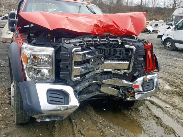 1FDUF5HT4GEA46337 - 2016 FORD F550 SUPER RED photo 9