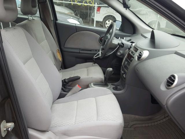 1G8AJ55F57Z201937 - 2007 SATURN ION LEVEL CHARCOAL photo 5