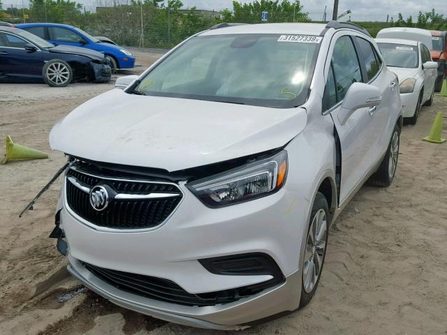 KL4CJASB6KB713209 - 2019 BUICK ENCORE PRE WHITE photo 2