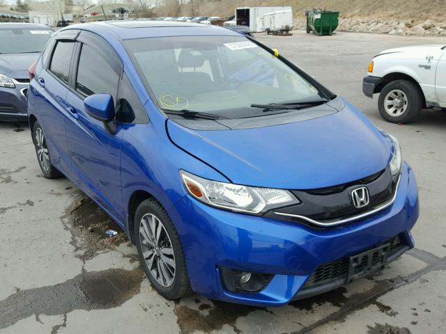 3HGGK5G89FM712080 - 2015 HONDA FIT EX BLUE photo 1