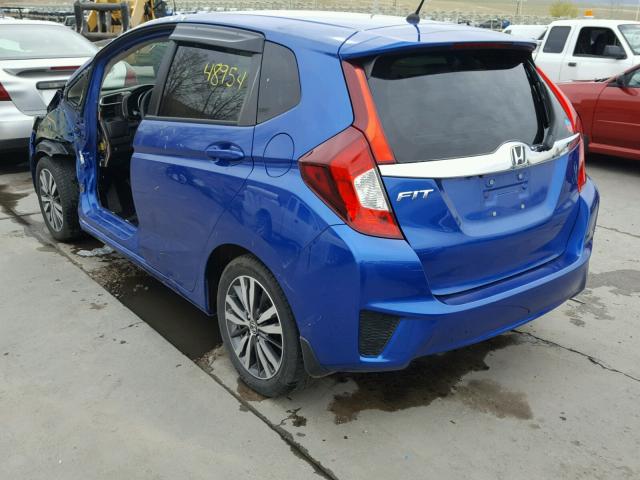 3HGGK5G89FM712080 - 2015 HONDA FIT EX BLUE photo 3