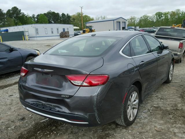 1C3CCCABXFN677580 - 2015 CHRYSLER 200 LIMITE GRAY photo 4