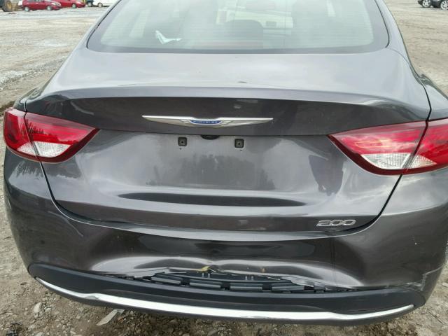 1C3CCCABXFN677580 - 2015 CHRYSLER 200 LIMITE GRAY photo 9