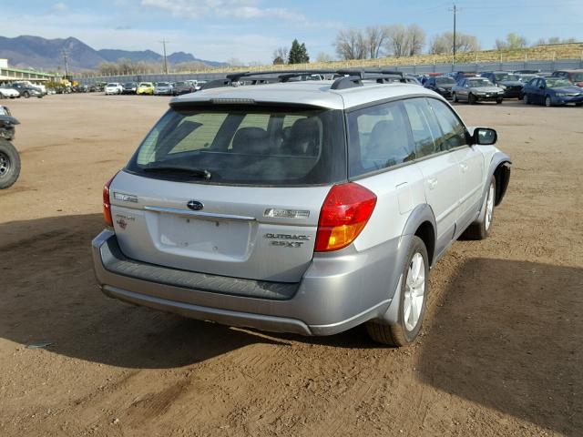 4S4BP68C166320886 - 2006 SUBARU LEGACY OUT SILVER photo 4