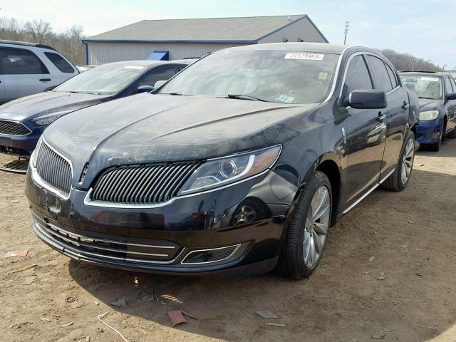 1LNHL9DK8DG608383 - 2013 LINCOLN MKS BLACK photo 2