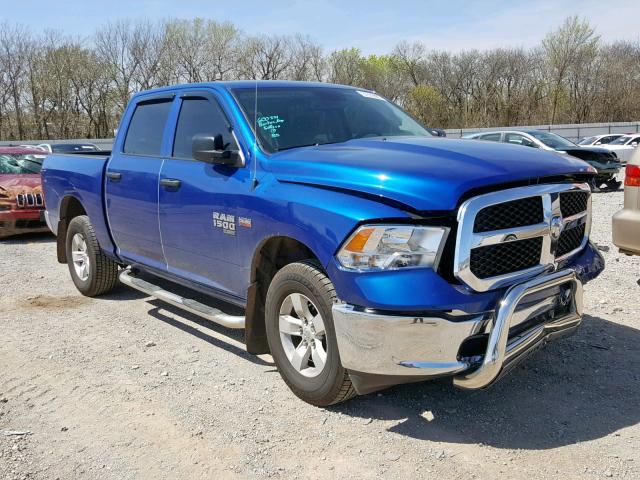 1C6RR7KT1KS502138 - 2019 RAM 1500 CLASS BLUE photo 1