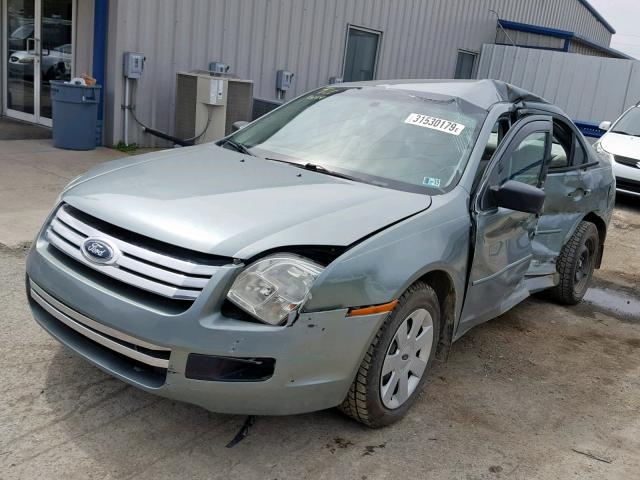3FAFP06Z96R124777 - 2006 FORD FUSION S GREEN photo 2
