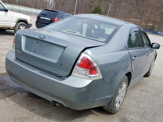 3FAFP06Z96R124777 - 2006 FORD FUSION S GREEN photo 4