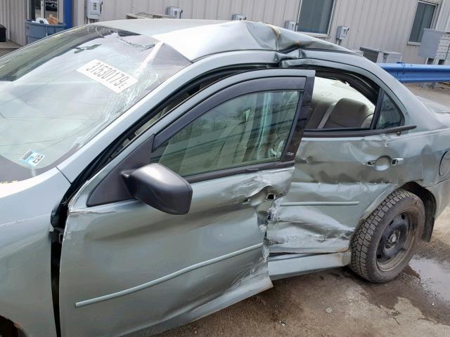 3FAFP06Z96R124777 - 2006 FORD FUSION S GREEN photo 9