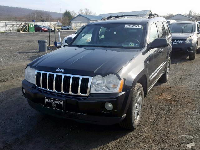 1J8HR58295C617651 - 2005 JEEP GRAND CHER BLACK photo 2