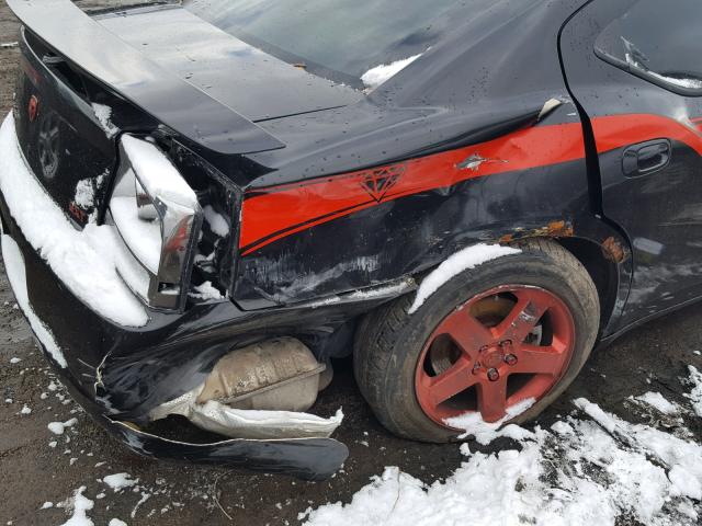 2B3LK33GX8H267544 - 2008 DODGE CHARGER SX BLACK photo 9