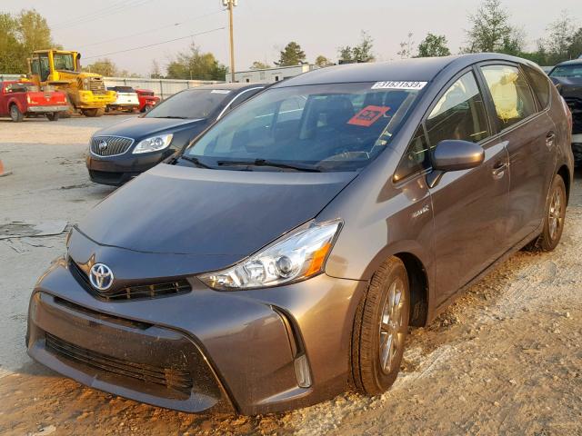 JTDZN3EU1FJ028916 - 2015 TOYOTA PRIUS V SILVER photo 2