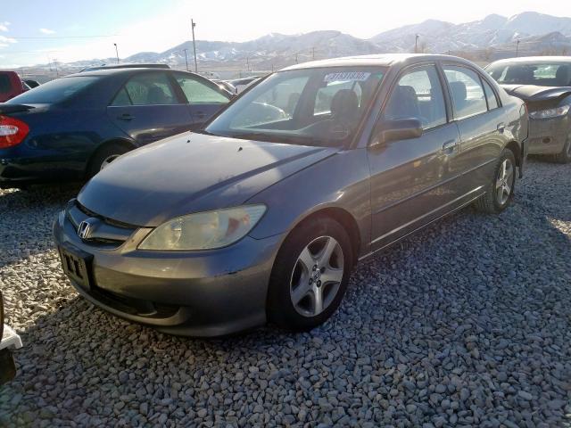 2HGES26854H599280 - 2004 HONDA CIVIC EX  photo 2