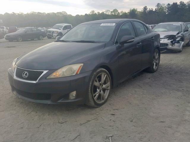 JTHBK262292086175 - 2009 LEXUS IS 250 GRAY photo 2