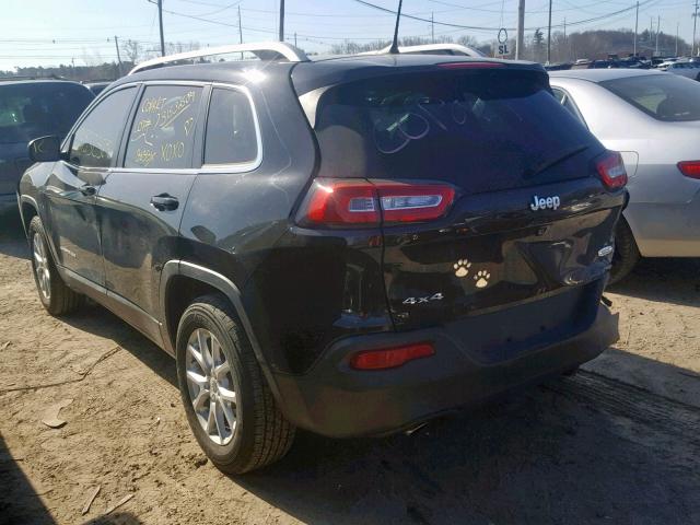 1C4PJMCB3HW575458 - 2017 JEEP CHEROKEE L BLACK photo 3