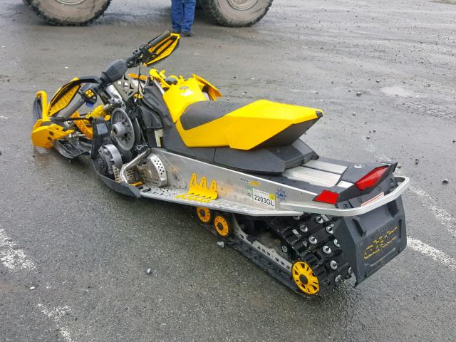 2BPSBD9C49V000195 - 2009 SKI DOO SNOWMOBILE YELLOW photo 3