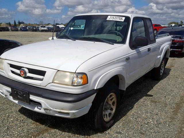 4F4YR16U11TM14419 - 2001 MAZDA B3000 CAB WHITE photo 2