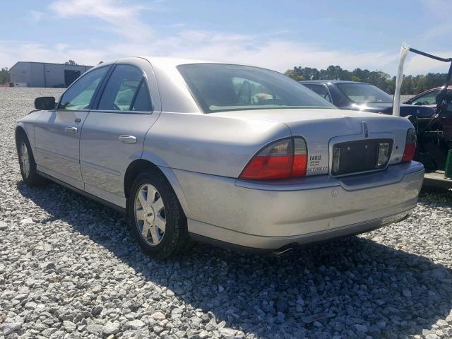 1LNHM86S34Y643623 - 2004 LINCOLN LS SILVER photo 3