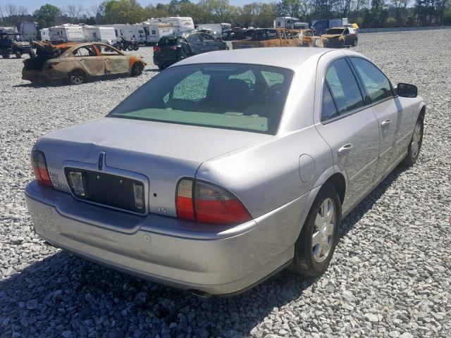 1LNHM86S34Y643623 - 2004 LINCOLN LS SILVER photo 4