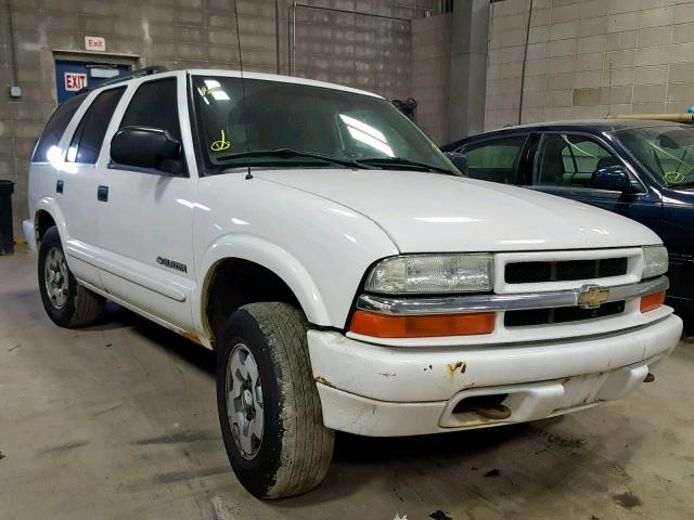 1GNDT13X24K123839 - 2004 CHEVROLET BLAZER WHITE photo 1