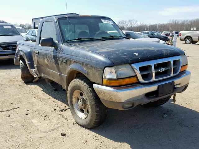 1FTYR11X3YPA15282 - 2000 FORD RANGER BLUE photo 1