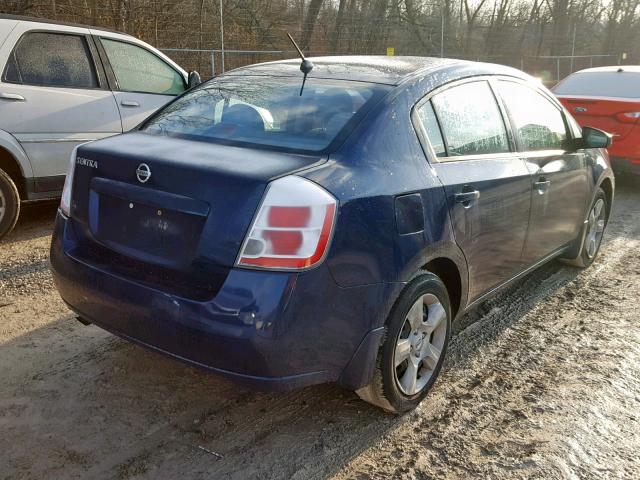 3N1AB61E59L642955 - 2009 NISSAN SENTRA 2.0 BLUE photo 4