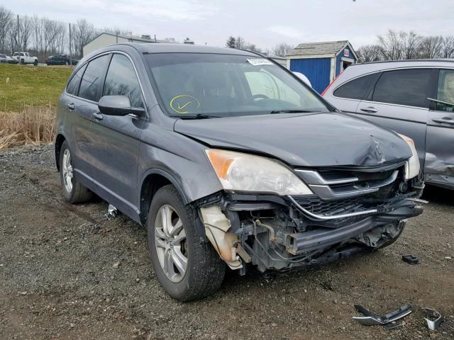 JHLRE4H79BC010645 - 2011 HONDA CR-V EXL GRAY photo 1